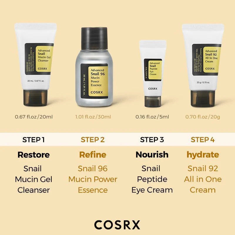 Cosrx All About Snail Kit Skincare Gift Set