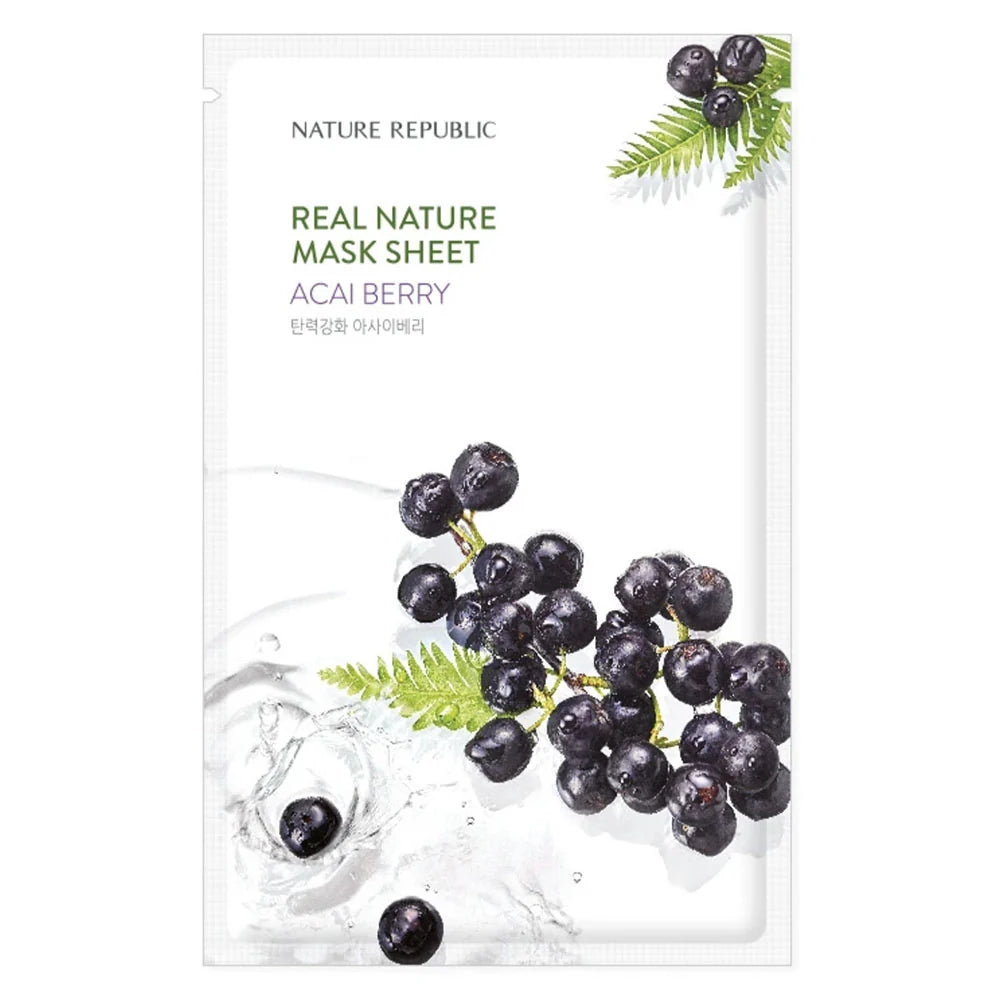 Nature Republic Real Nature Sheet Mask Acai Berry