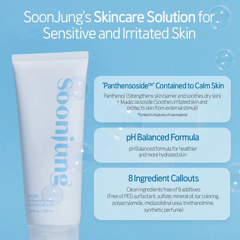 Etude House Soon Jung ph 5.5 Foam Cleanser 150ml